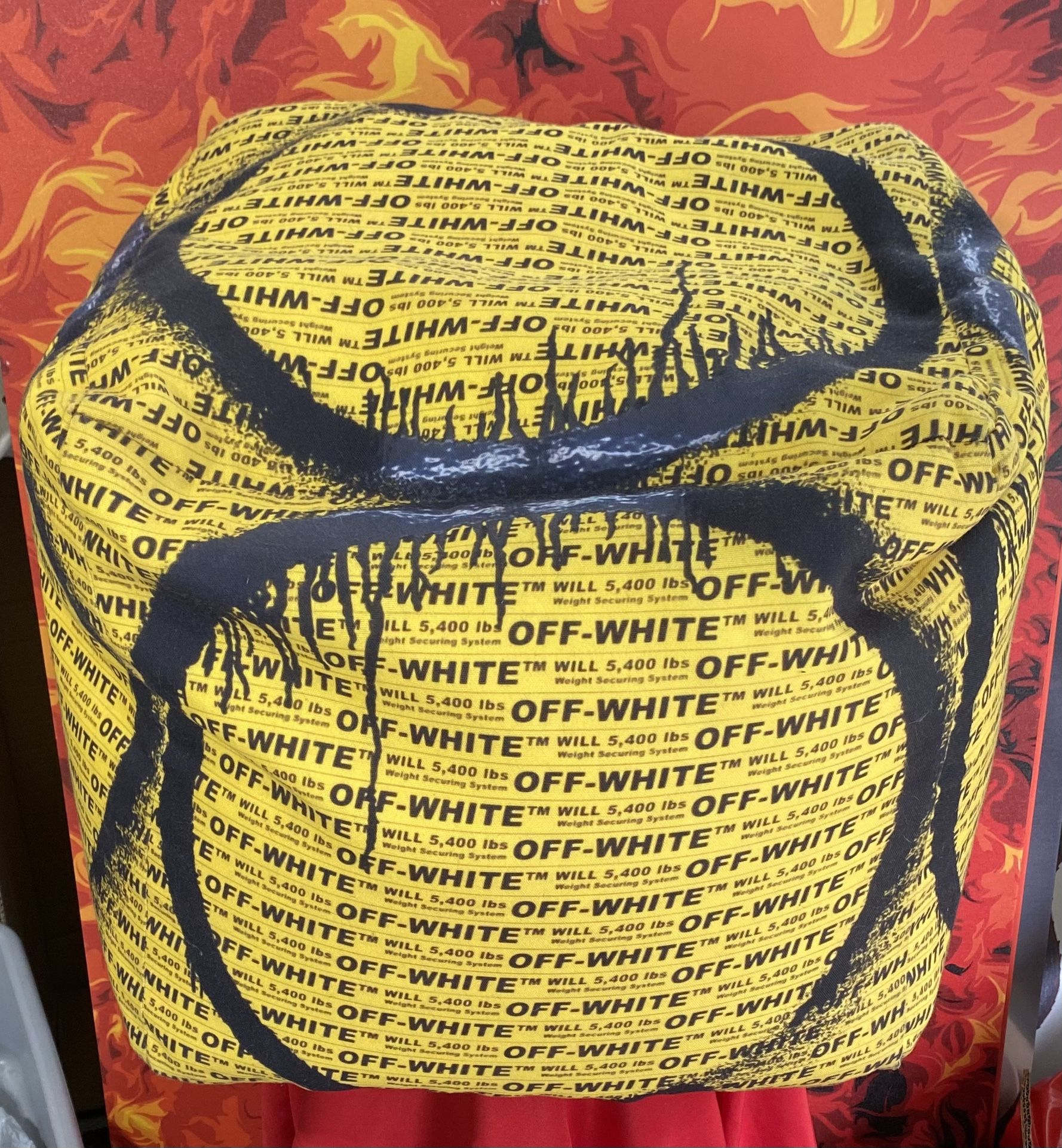 Off White Bean Bag.