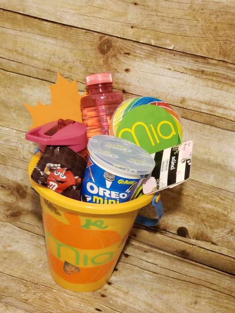 Personalized fall festival bucket