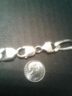 Heavy Thick 17mm Sterling Silver Necklace Thumbnail