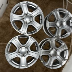 4 Jeep 2018 Weangler unlimited JL rims And Standard Shocks , Never Used  Thumbnail