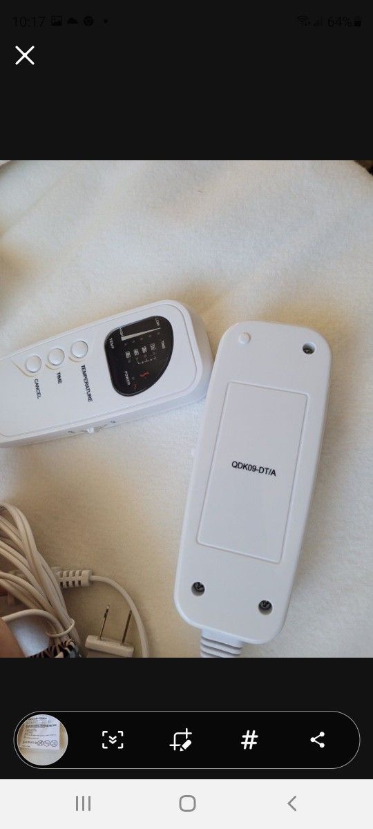 Electric under blanket twin size
