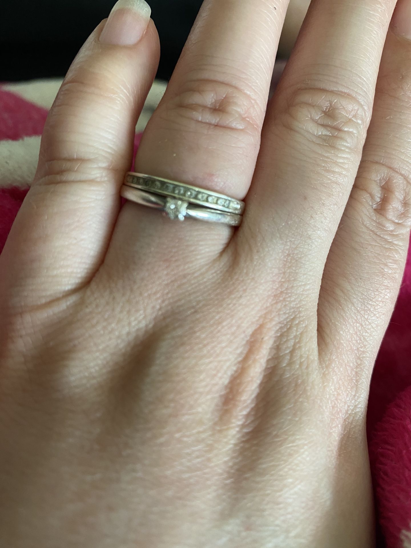 Silver wedding bands