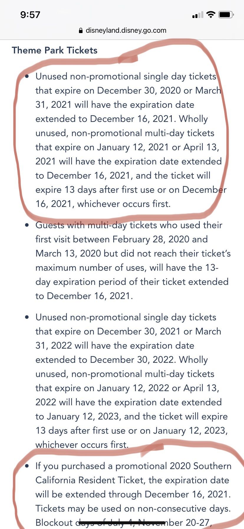 Disney Tickets