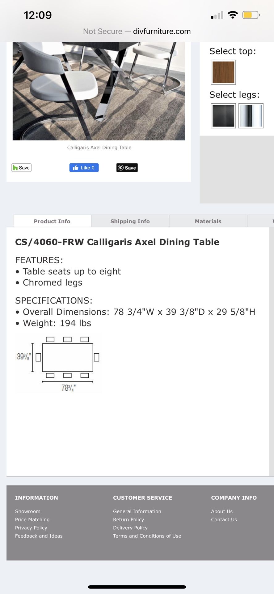 Calligaris table 4 Chairs And 1 Bench INCLUDED
