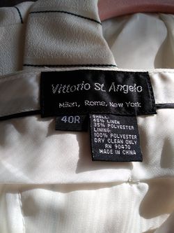 Suit By Vittorio St. Angelo.jacket Size 46,pant Size 40 Thumbnail