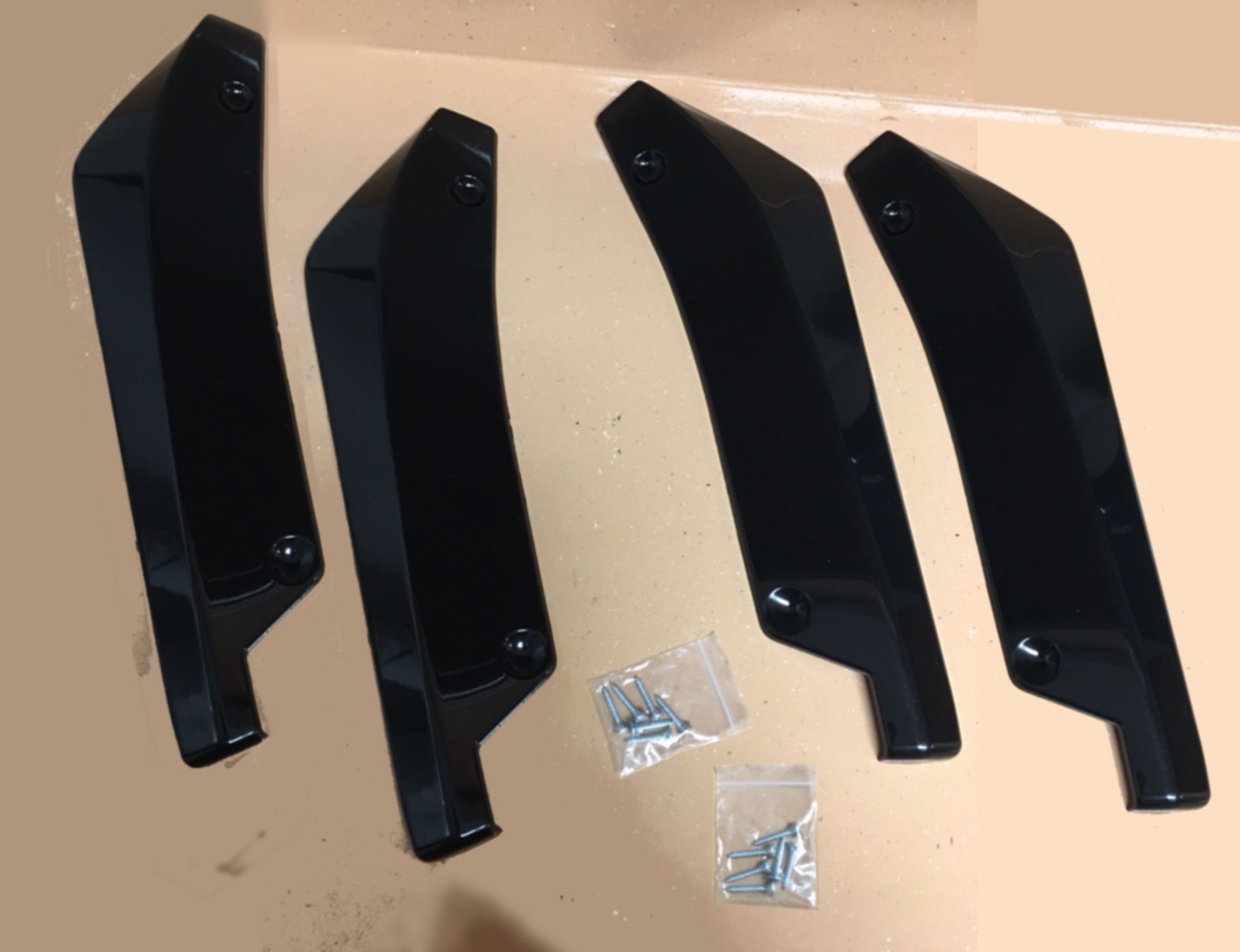 Universal car plastic spoilers sideskirts extensions canards diffusers splitters lips