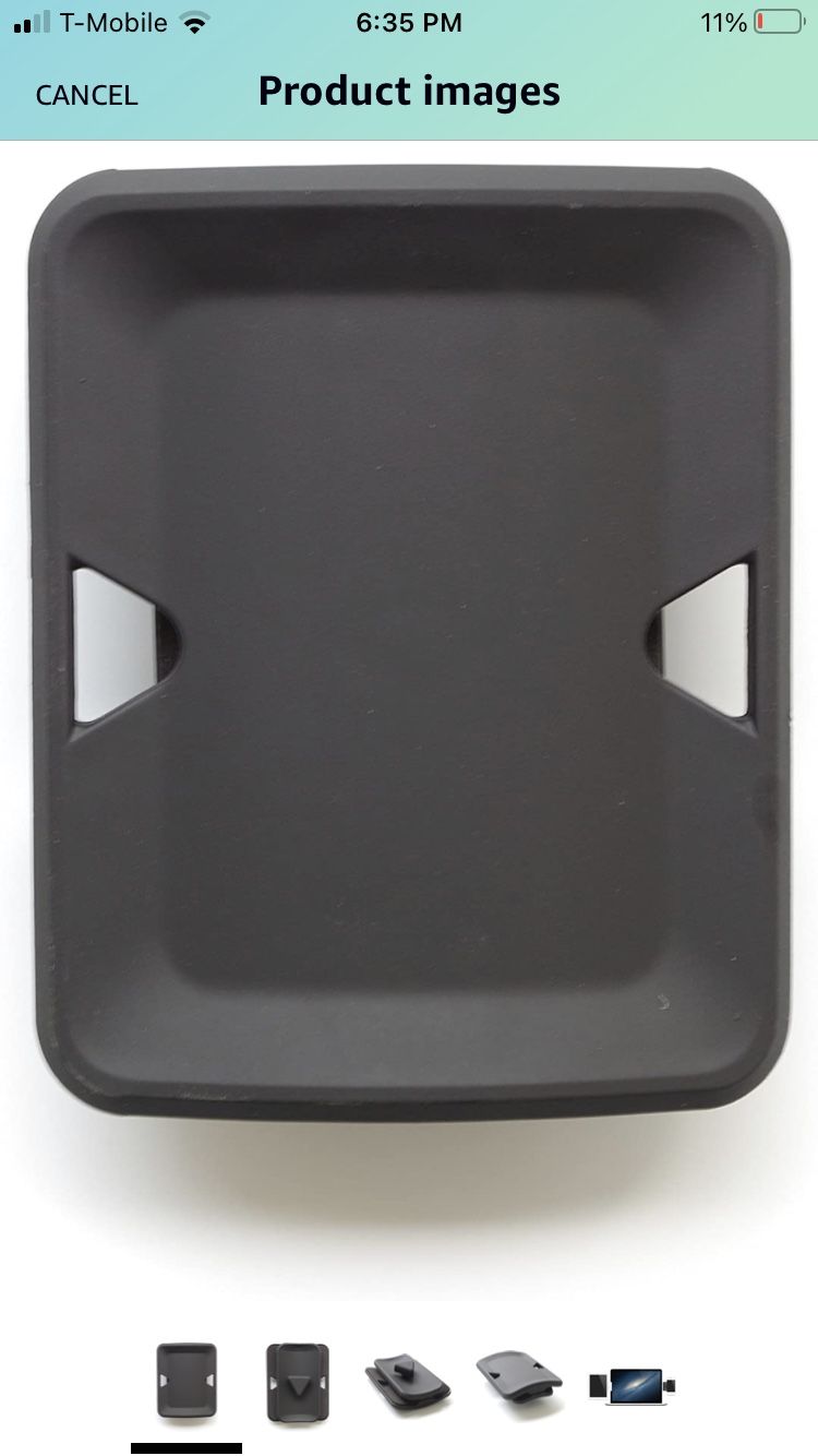 Xcivi Side Mount Clip - Mount Your Phone or Tablet to Your Laptop or Monitor - Dual or Triple Display Bracket Connects Tablet/Smartphone (Black)