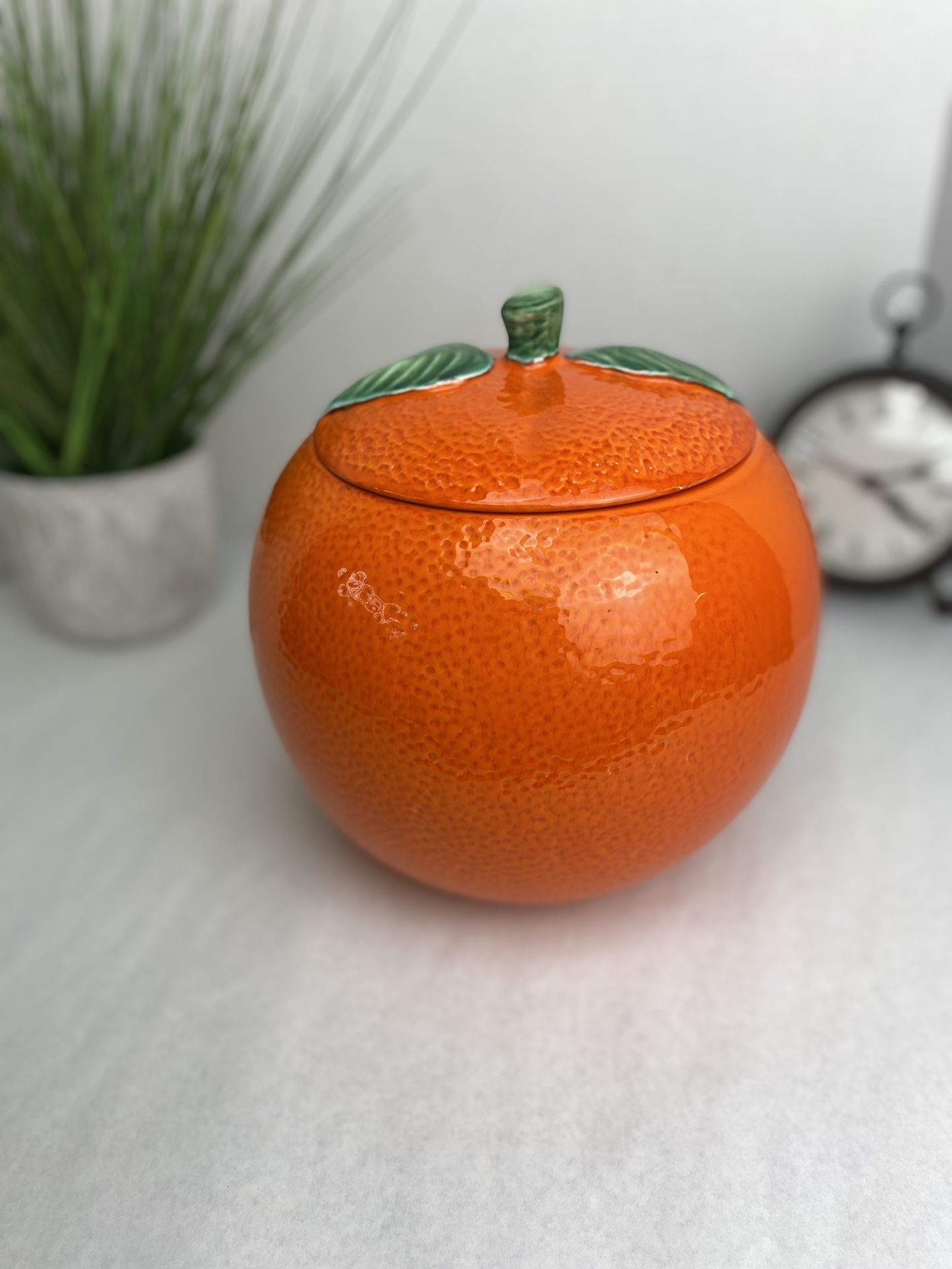 Vintage Orange Cookie Jar π
