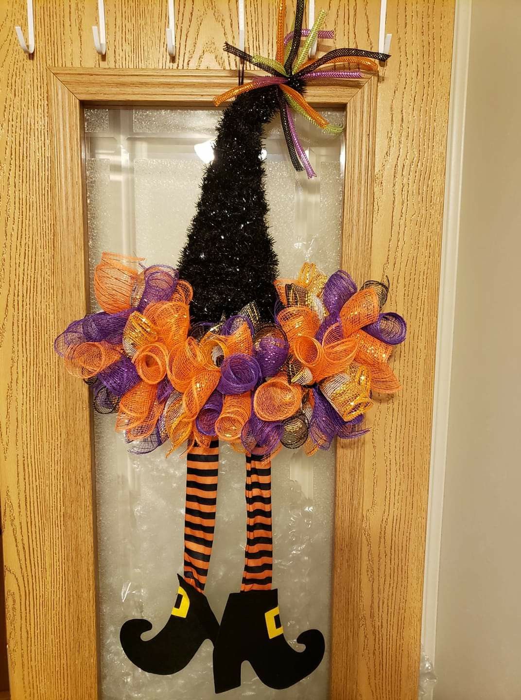 Halloween witch hatch deco mesh