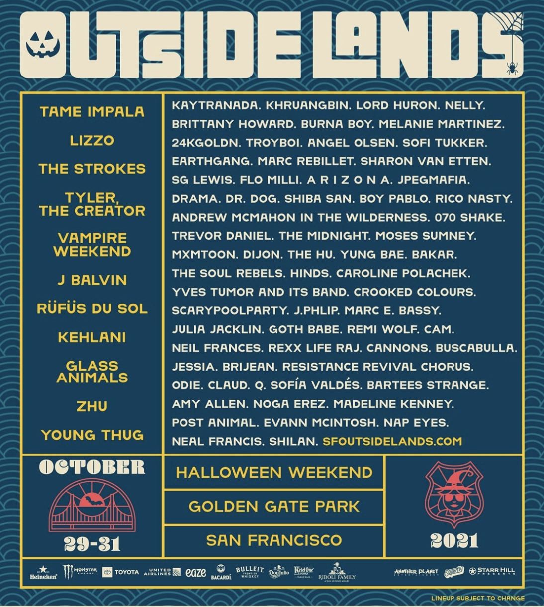 Outside Lands Ticket - $550 OBO