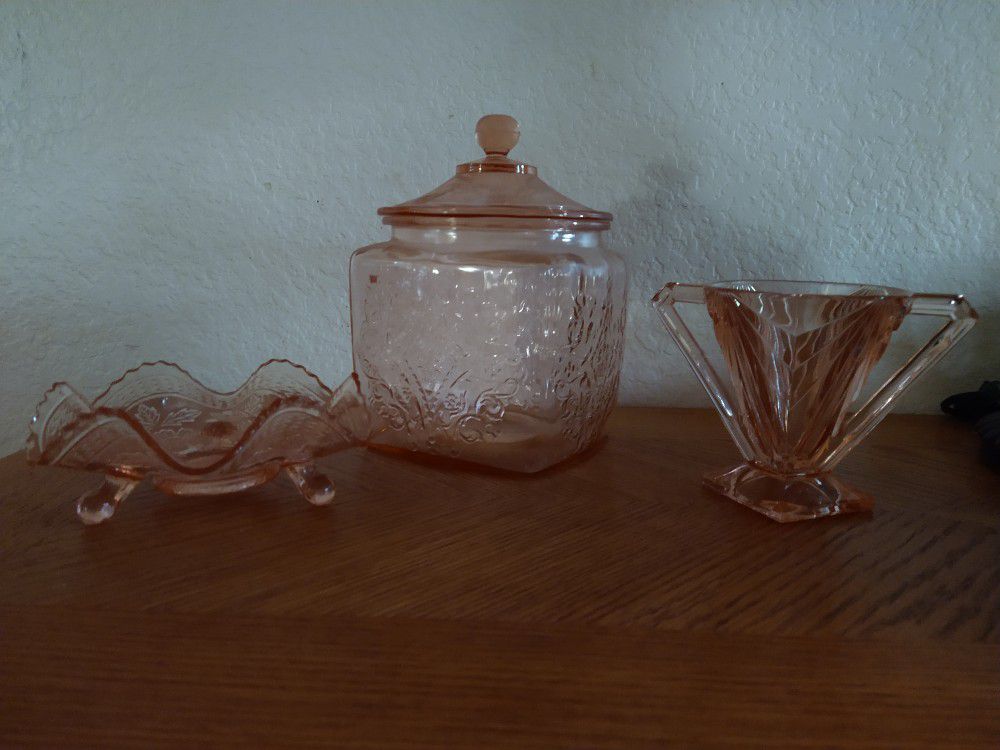 Vintage Pink Glass