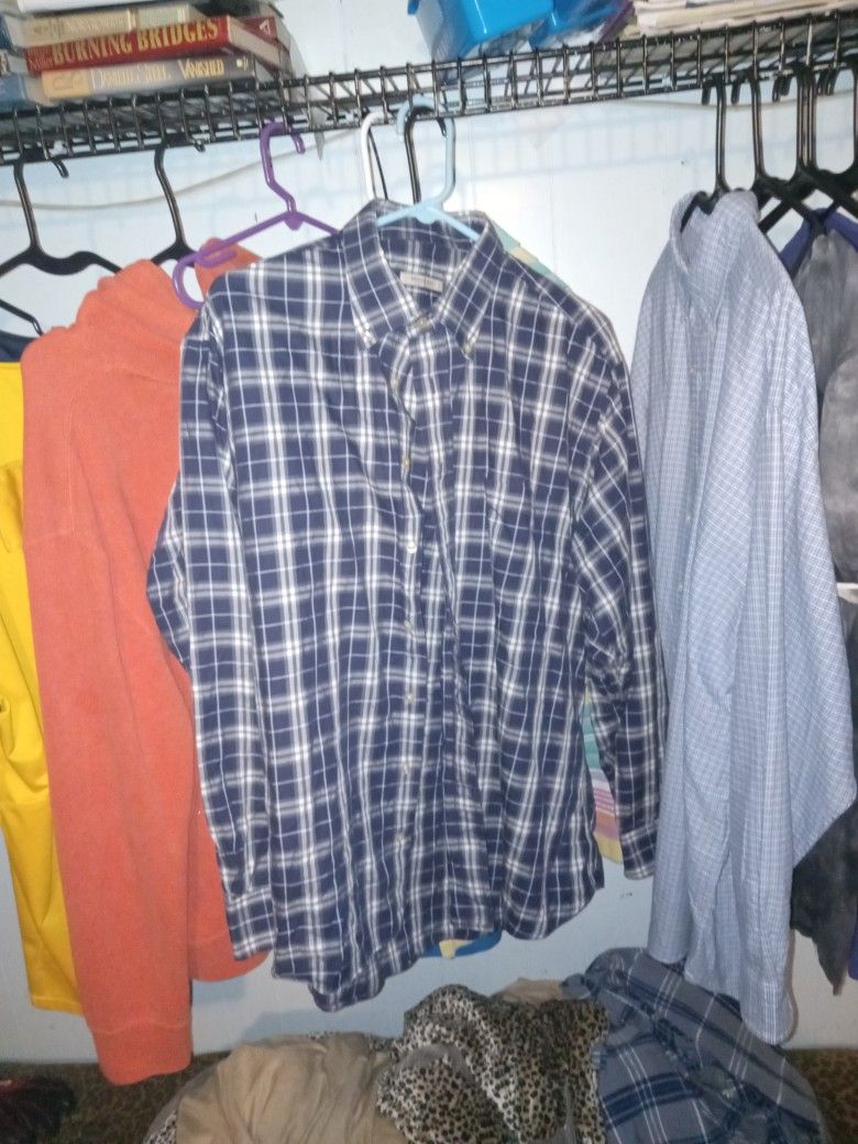 Grey N Black ,large, Burberry Longsleeve, Botton Up