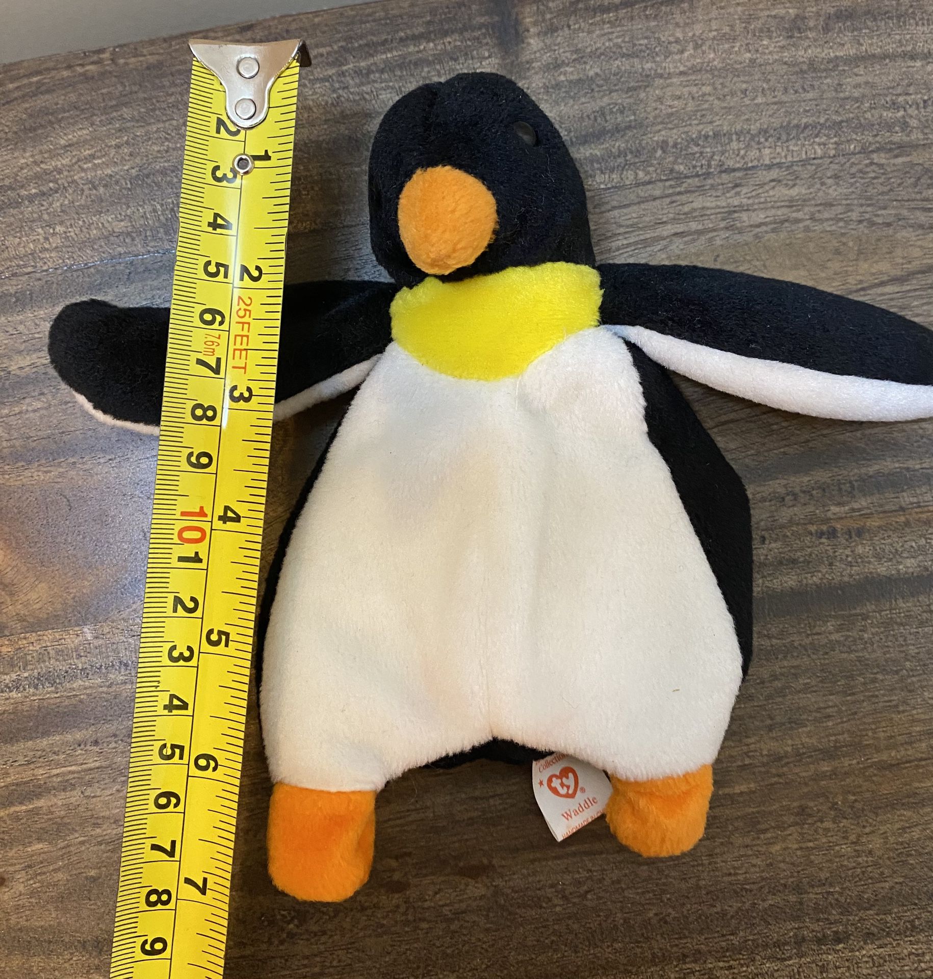 TY Beanie babies Penguin Waddle approximately 7” Tall
