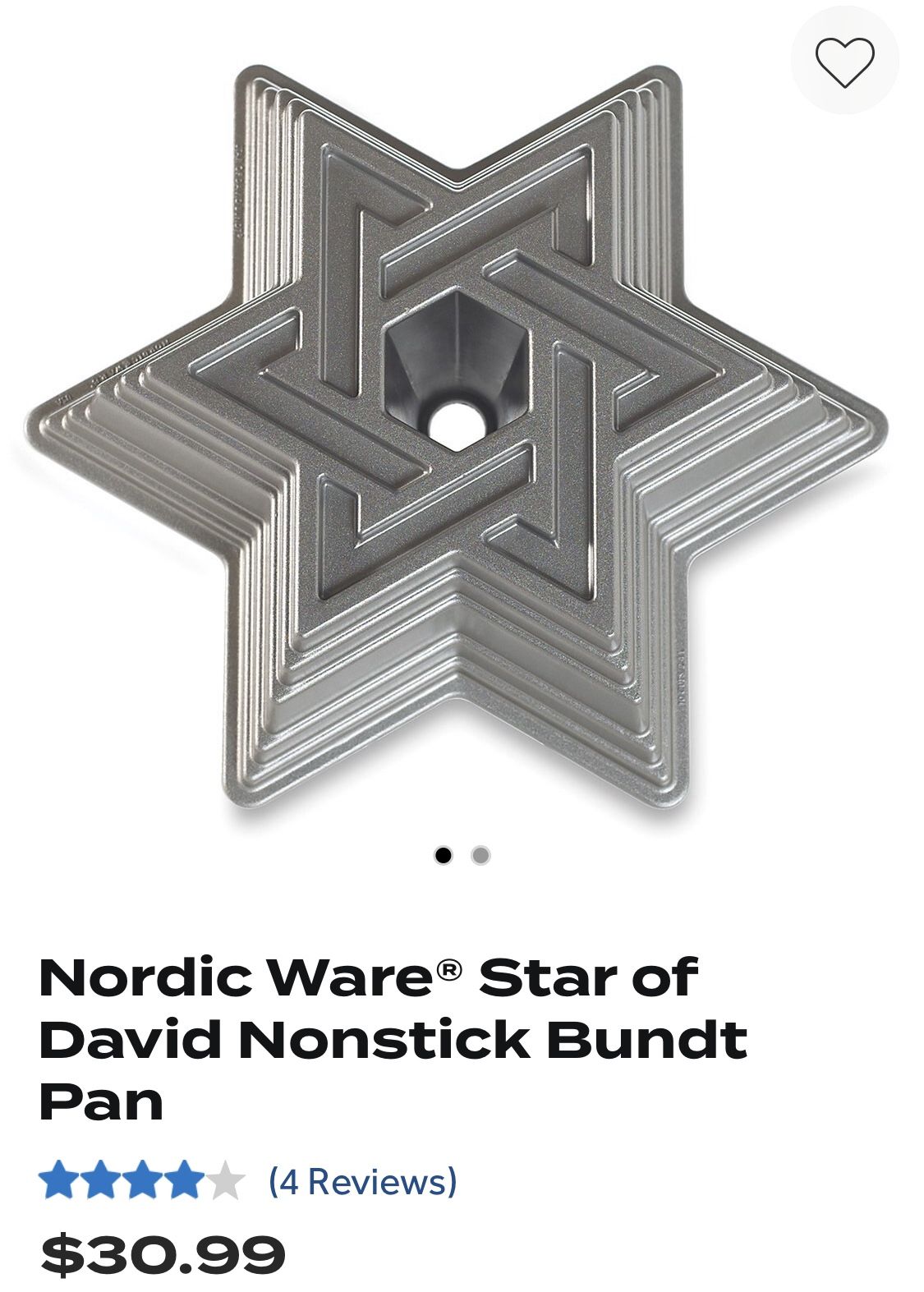 Star of David Bundt Pan