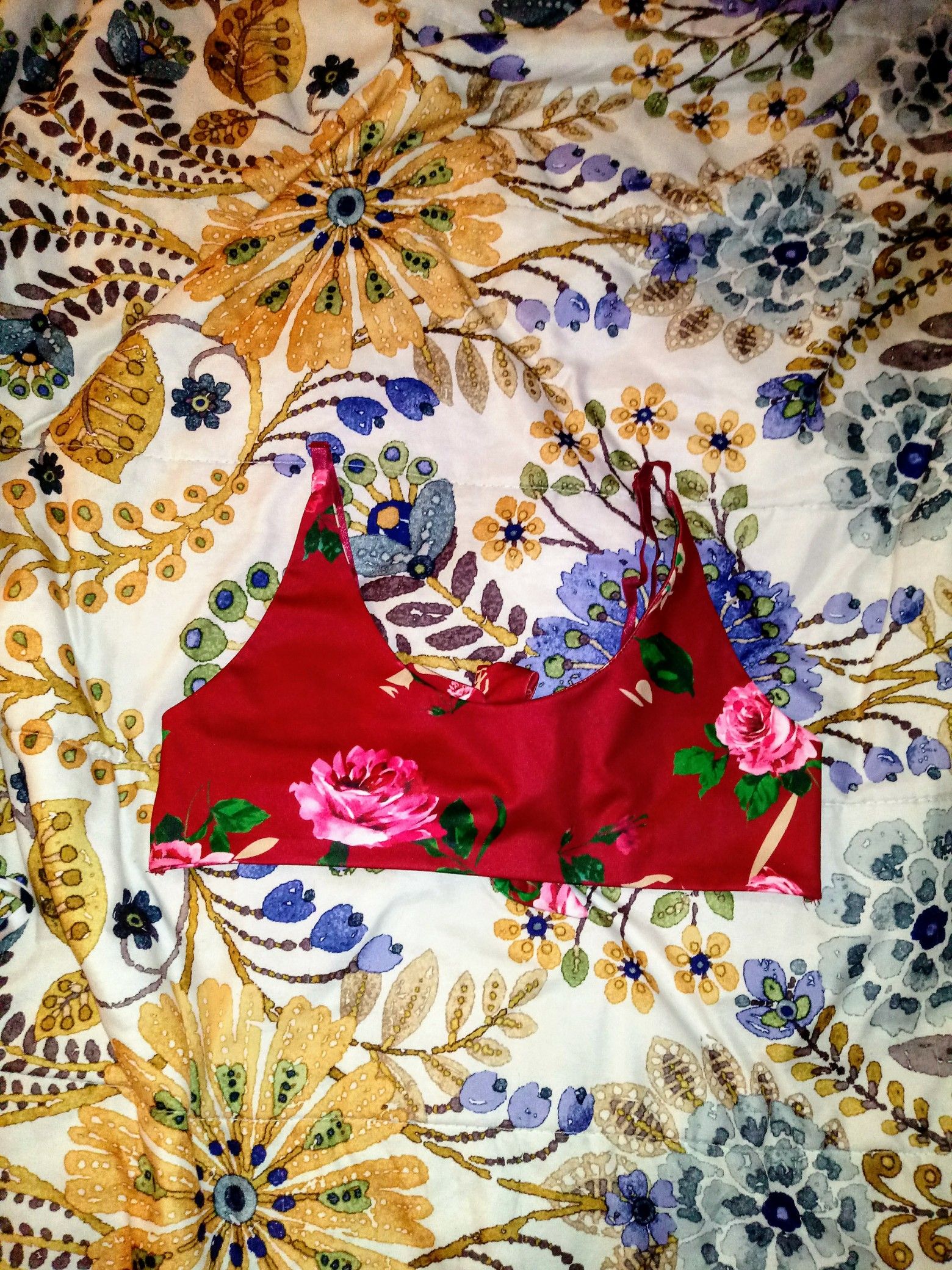 Rose Bikiny Top