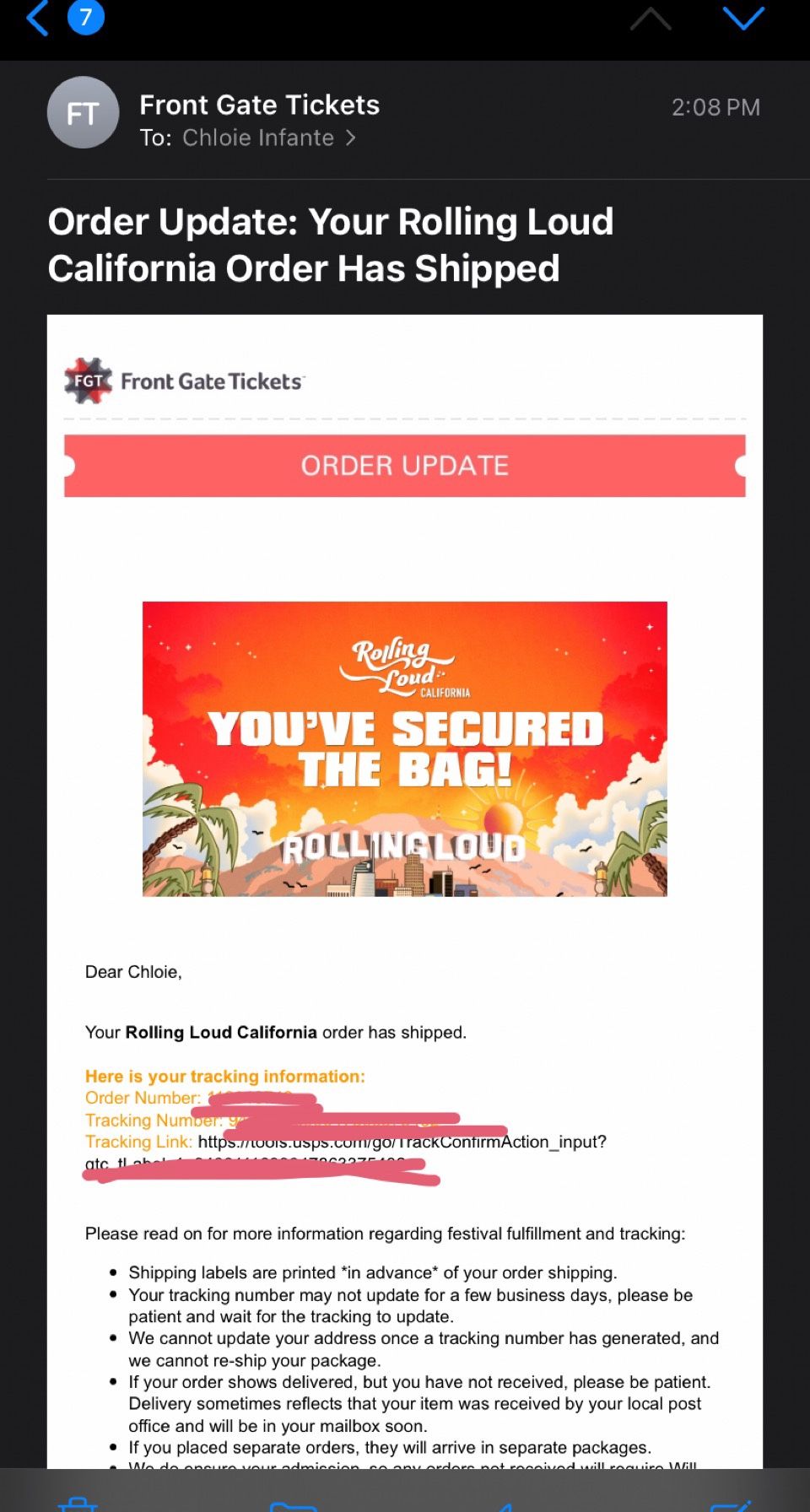 LA Rolling Loud ticket (GA)