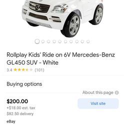 Kids Toy Mercedes-benz White Thumbnail