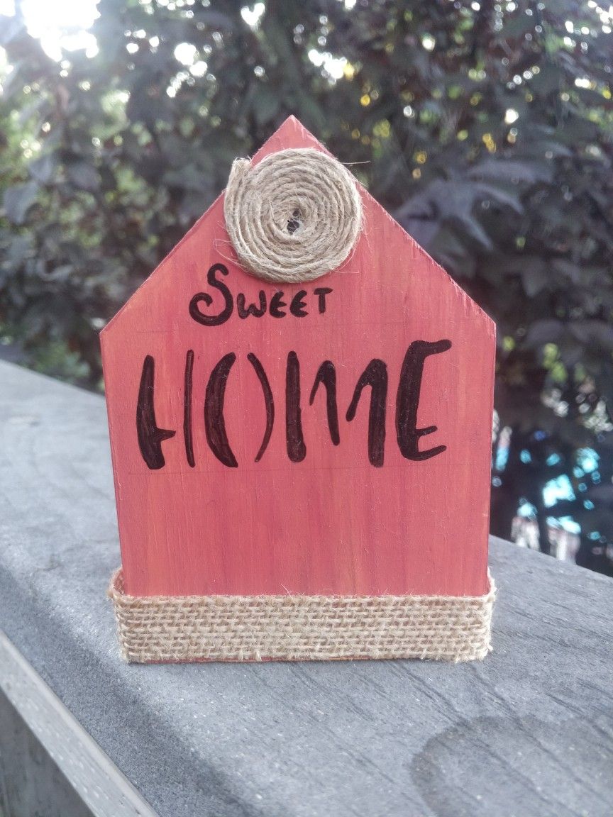 Wood Home Sign Decor