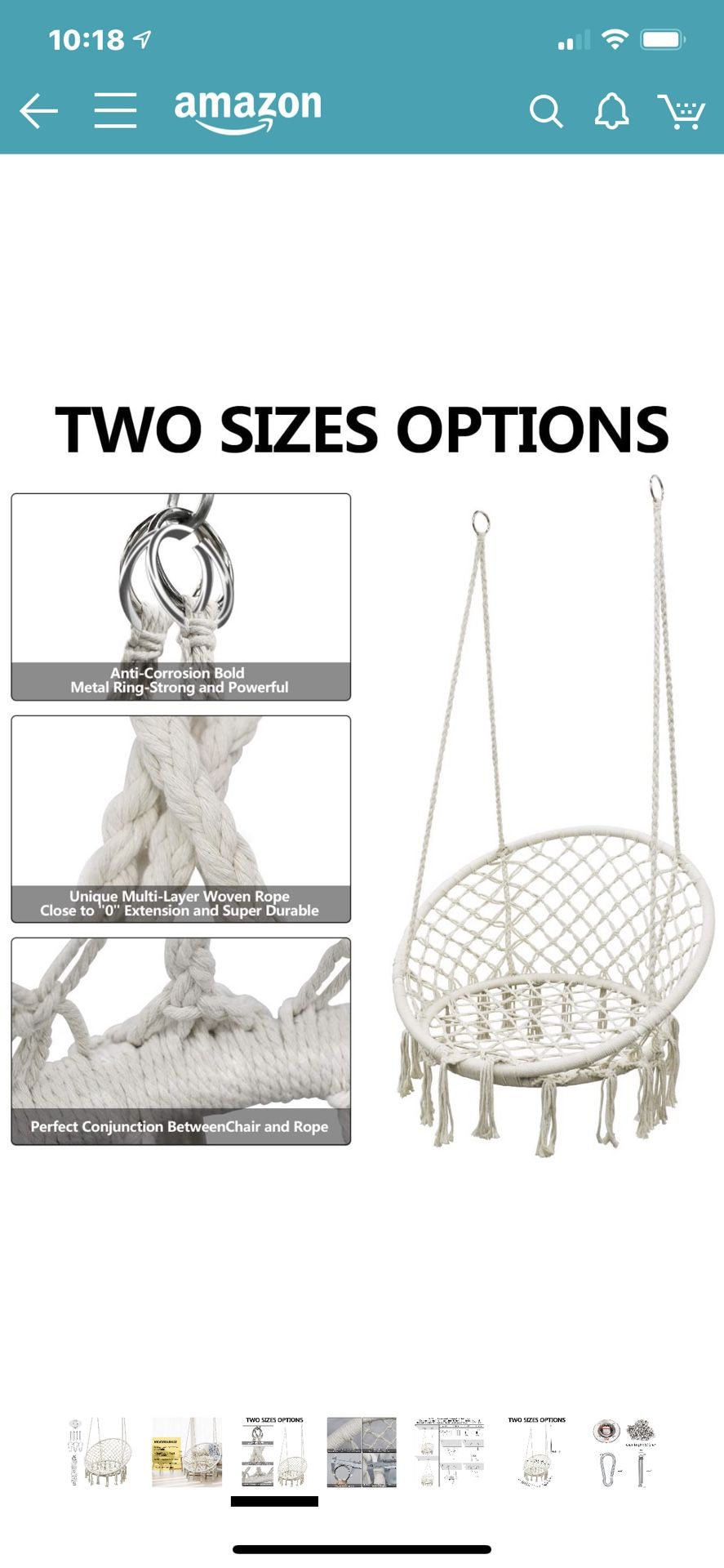 Hanging chair, hammock chair