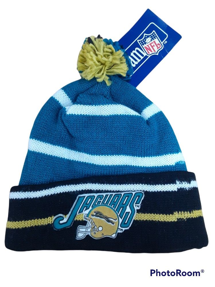 Official NFL Jacksonville Jaguars Team Cuffed Knit Hat ..(UNISEX)BRAND NEW WITH TAGS!!!....