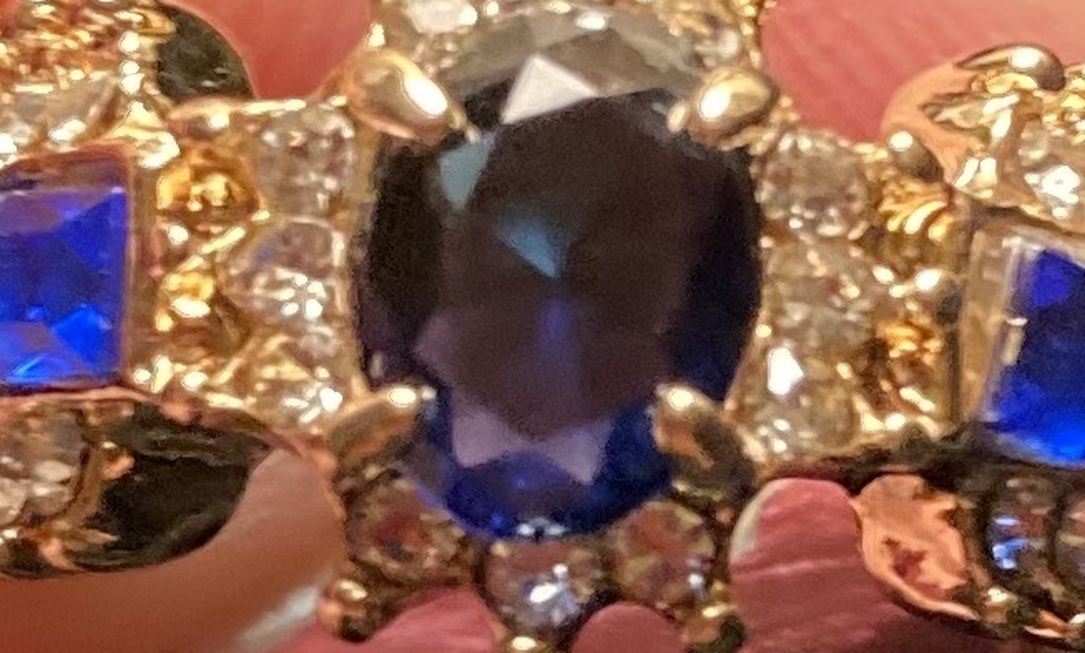 Ring Size 7 Blue Stones