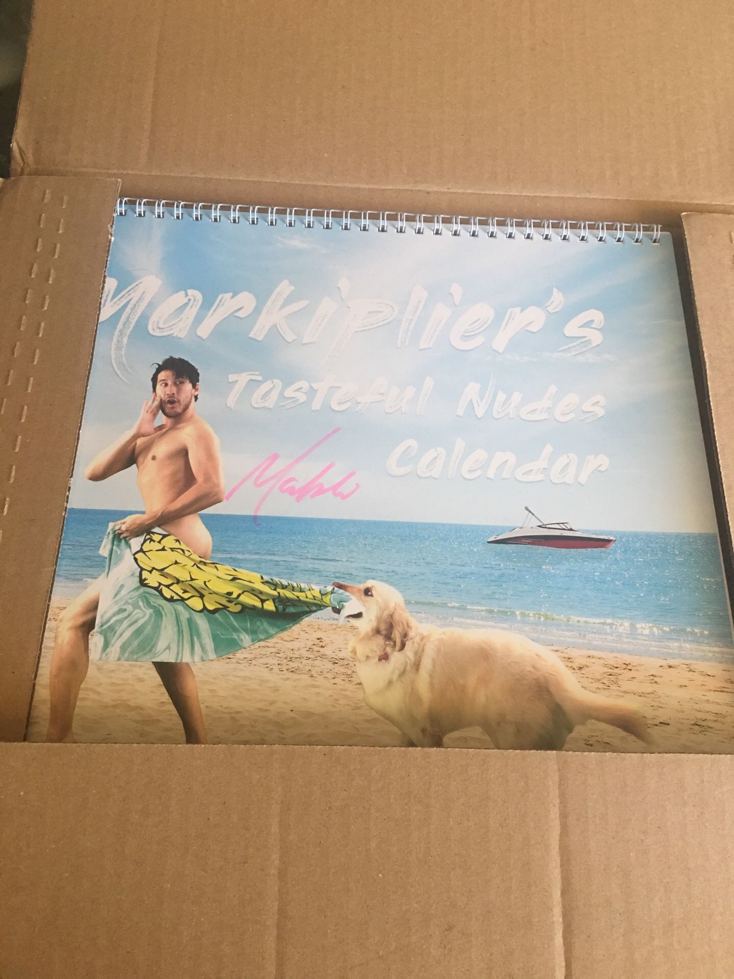 Markiplier tasteful nudes calendar signed*RARE*