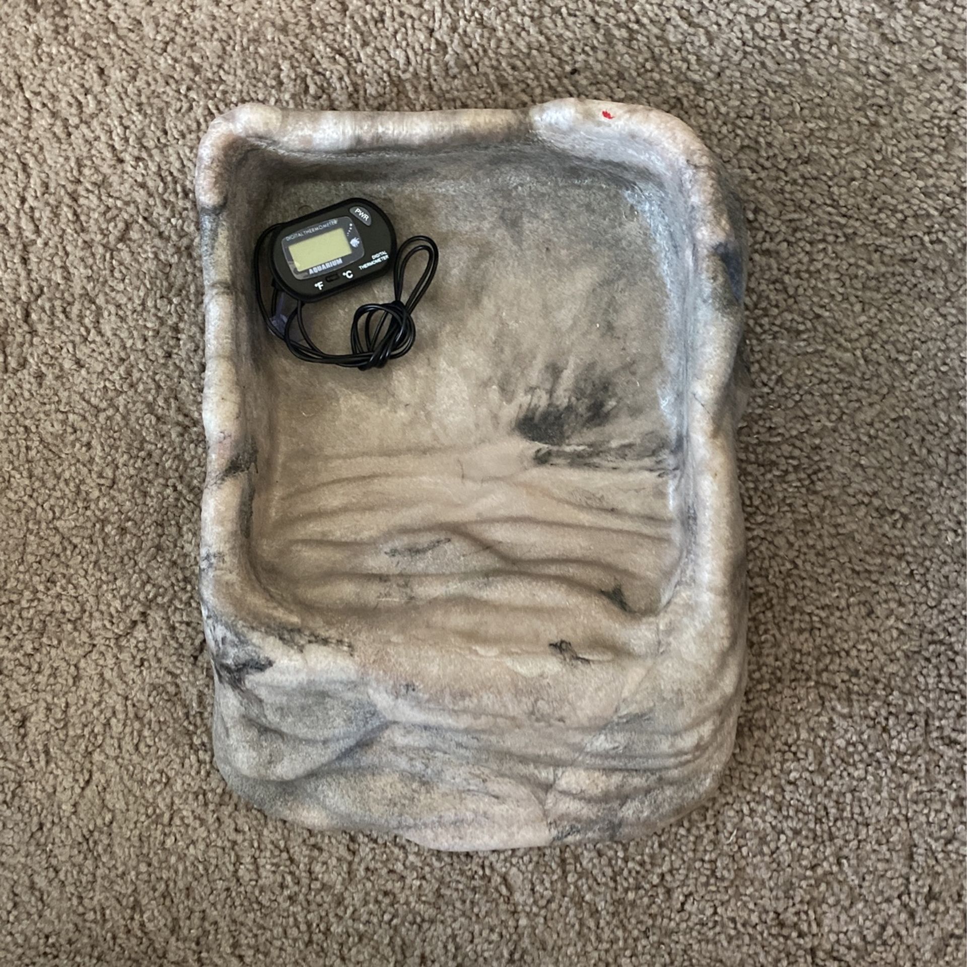 XL REPTI ROCK AND DIGITAL THERMOMETER