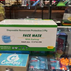 Disposable Face Mask 50 ct. Thumbnail