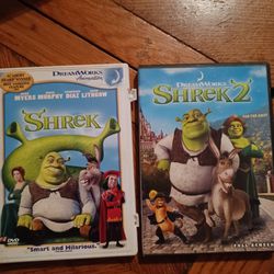 SHREK DVD LOT BUNDLE 2 DVDS LIKE NEW Thumbnail