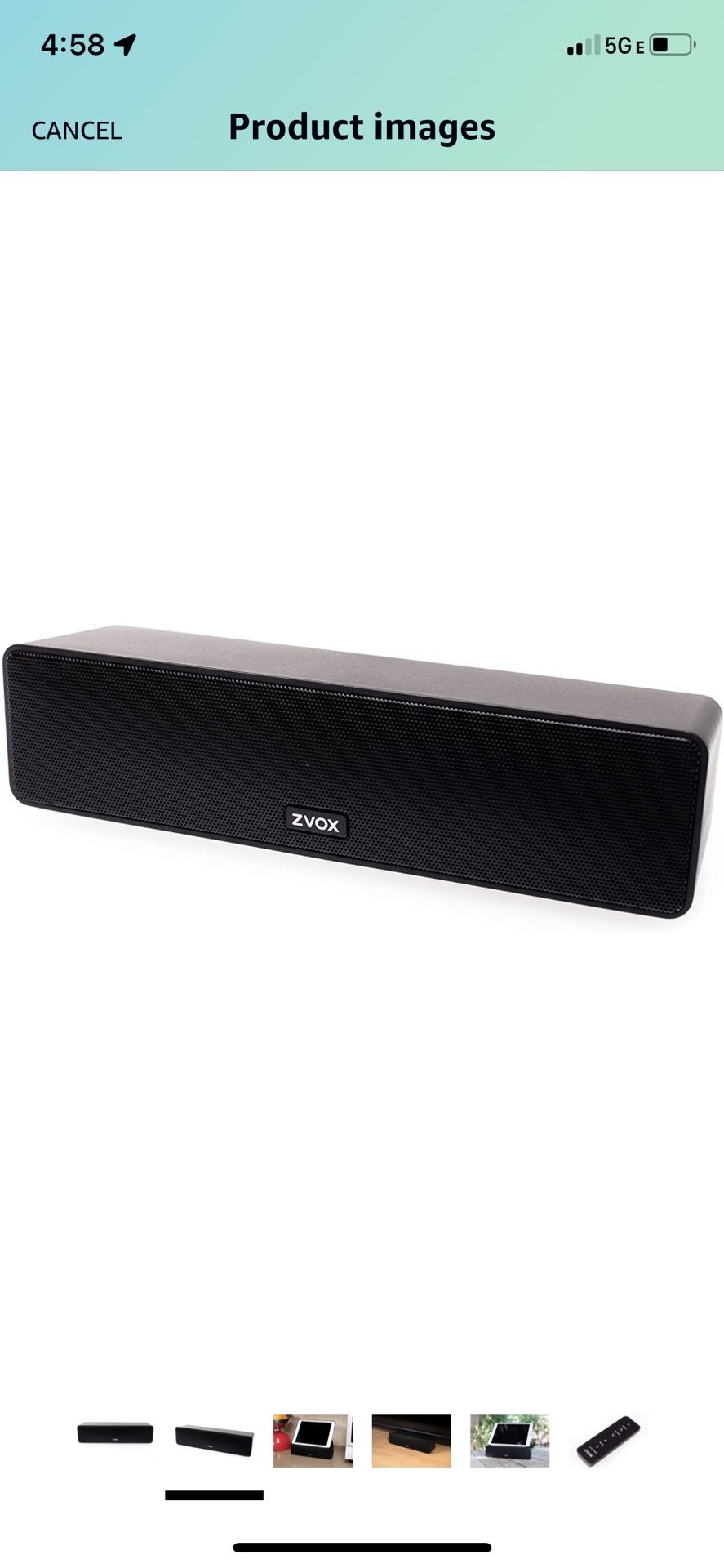 ZVOX Dialogue Clarifying Sound Bar