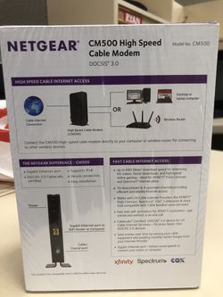 Netgear Cm500v High Speed Docsis 3 0 Cable Modem Cm500v 100nas For Sale In La Verne Ca Offerup
