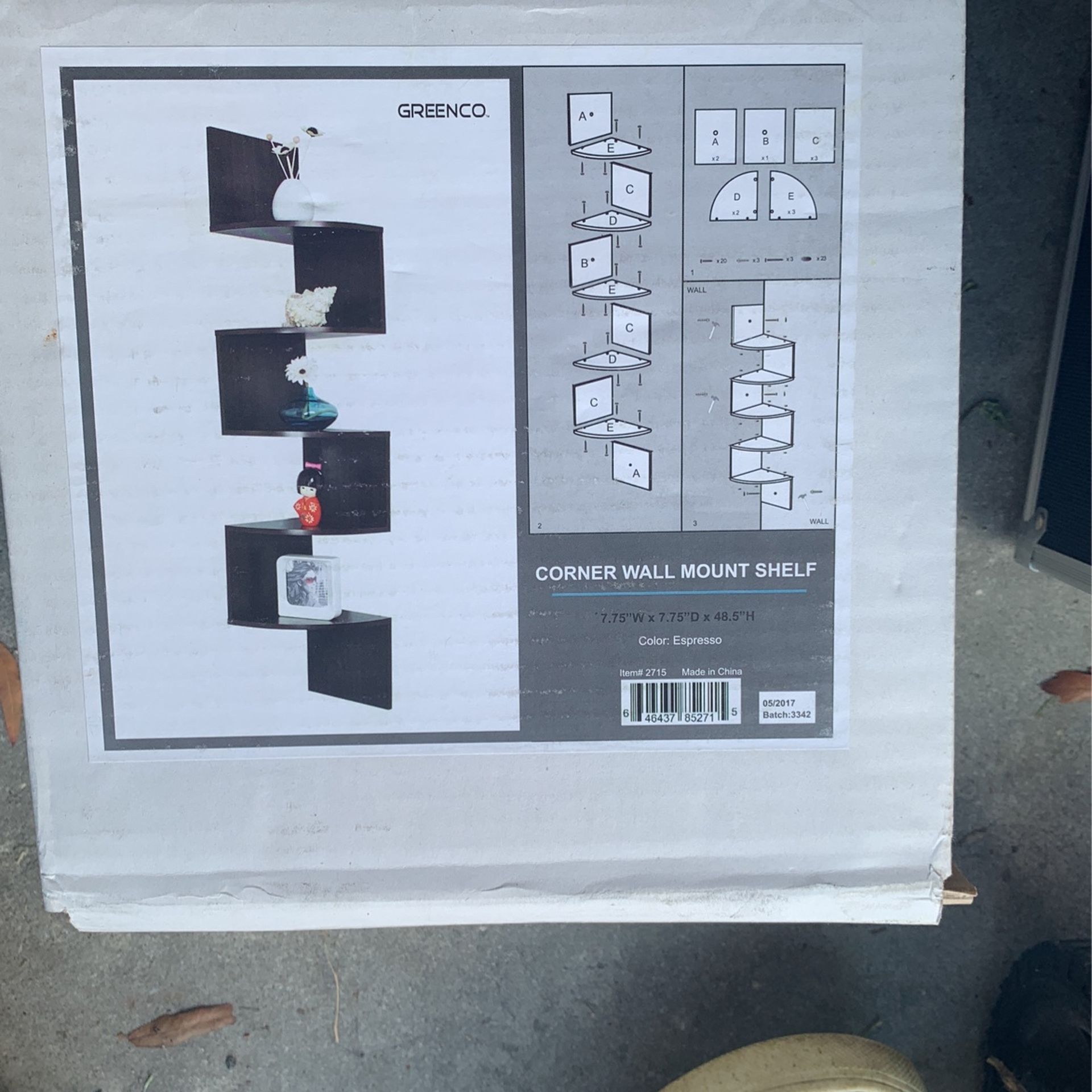 Corner Wall Mount Shelf