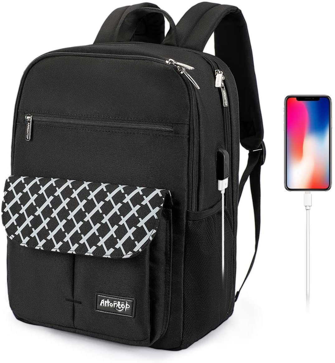 Waterproof Backpack Travel College Bookbags Fits 15.6 inch