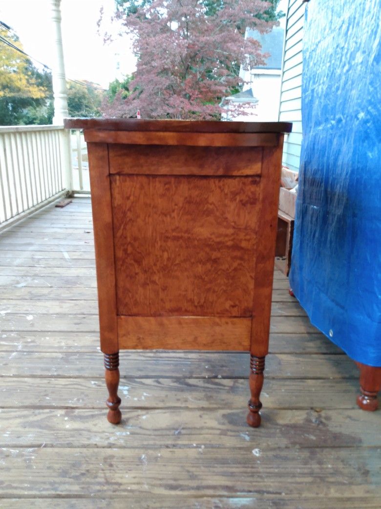 Antique desk solid mahogany with 7 drawers. X Posted