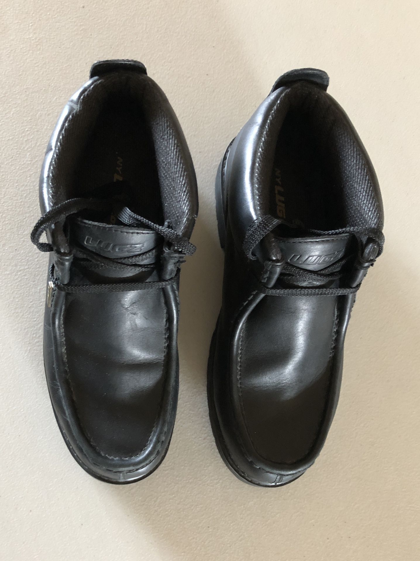 Men’s Black Leather LUGZ Strutt Boot, Size: 10 