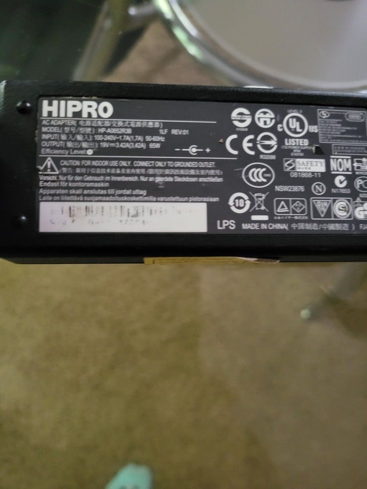 Read Add!!! HP AC Adapter (aftermarket)