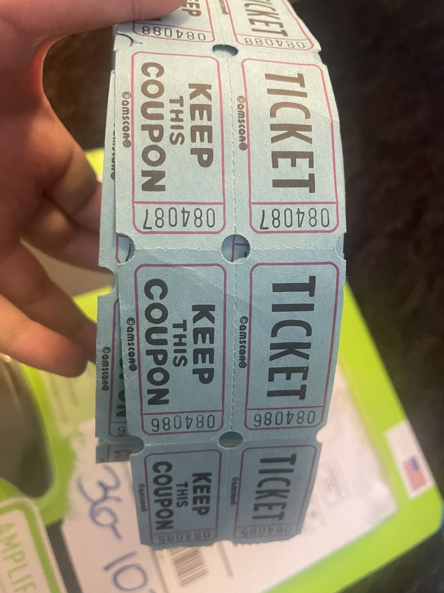Double Roll Tickets Blue 