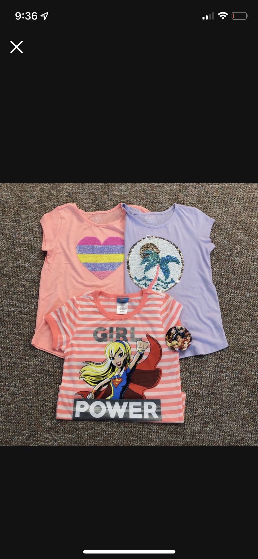 Girl Size 10-12 Shirts 