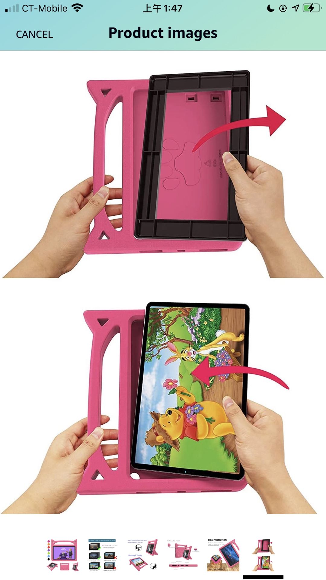 Fire HD 10 Case & Fire HD 10 Plus Kids Cases (11th Generation,2021 Release), BORXJNM Lightweight ShockProof Kid-Proof Cover with Stand for Amazon Kind
