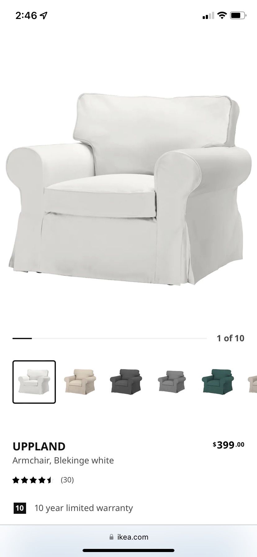 IKEA Uppland Chair w/ Cover 