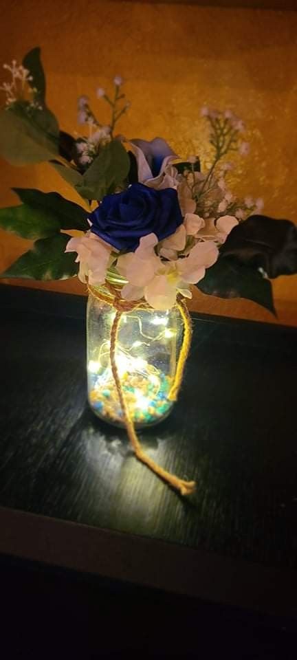Wedding Royal Blue/White Decor And Other Items