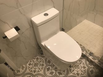 Swiss Madison Compact Elongated Toilets - White Thumbnail