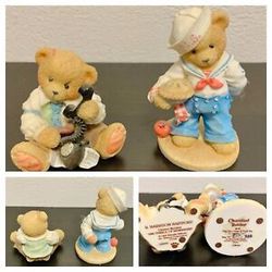 Cherished Teddies Collectibles ~ Lot of 13 PLUS Blocks Display Stand ~ NO BOXES Thumbnail