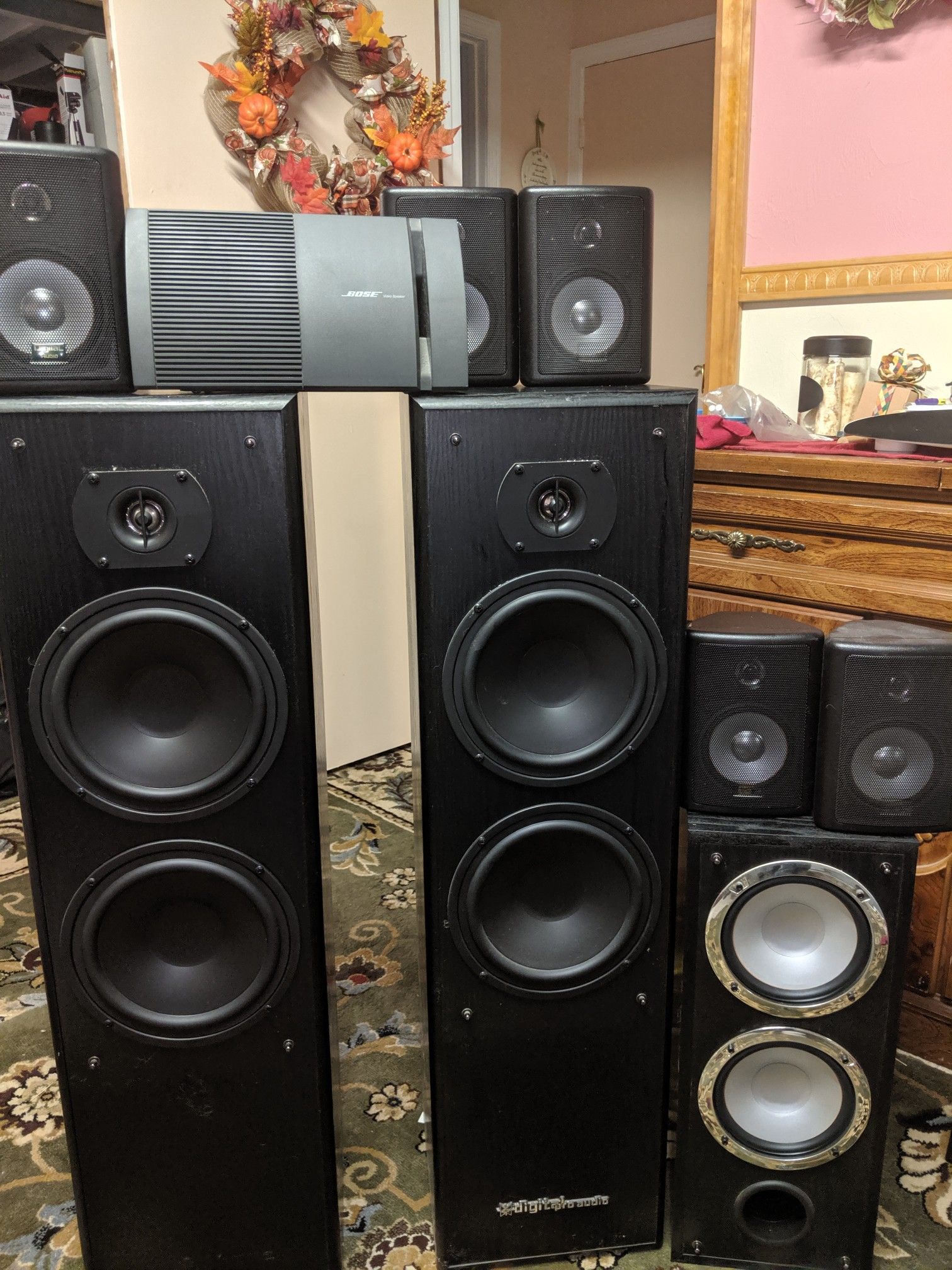 Speaker souround sound Digital pro audio Bose home theater