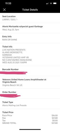 Alanis Morissette Concert Tickets Thumbnail