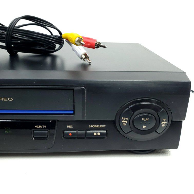 *Works!** Vintage Panasonic VCR Omnivision Hi-Fi VHS Tape Player, No Remote 