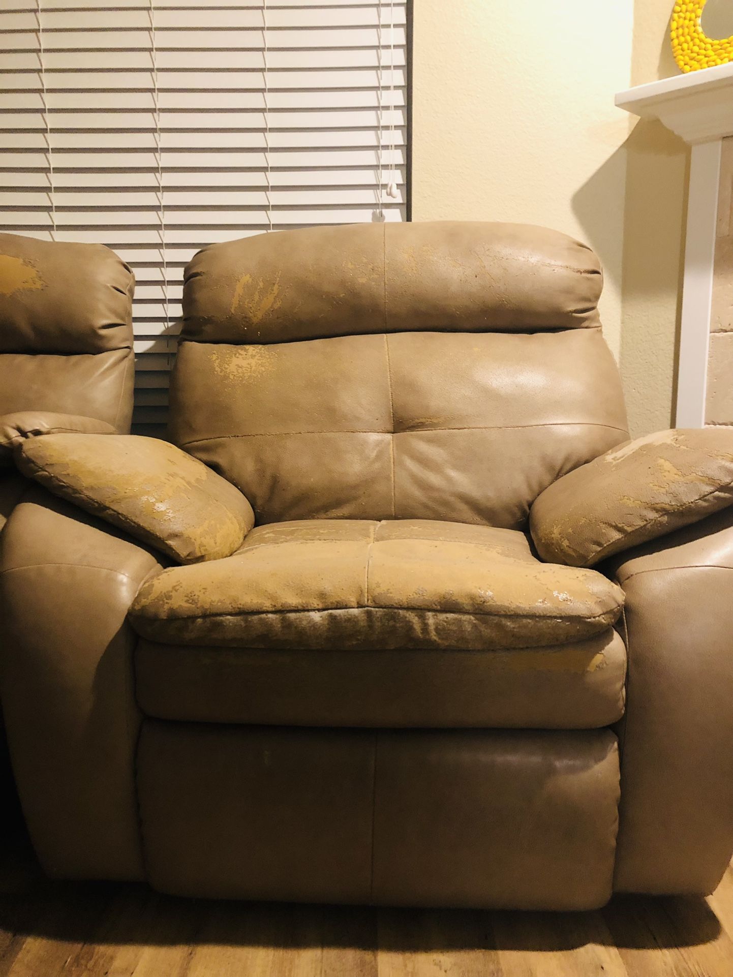 Recliner Sofa + Single Recliner