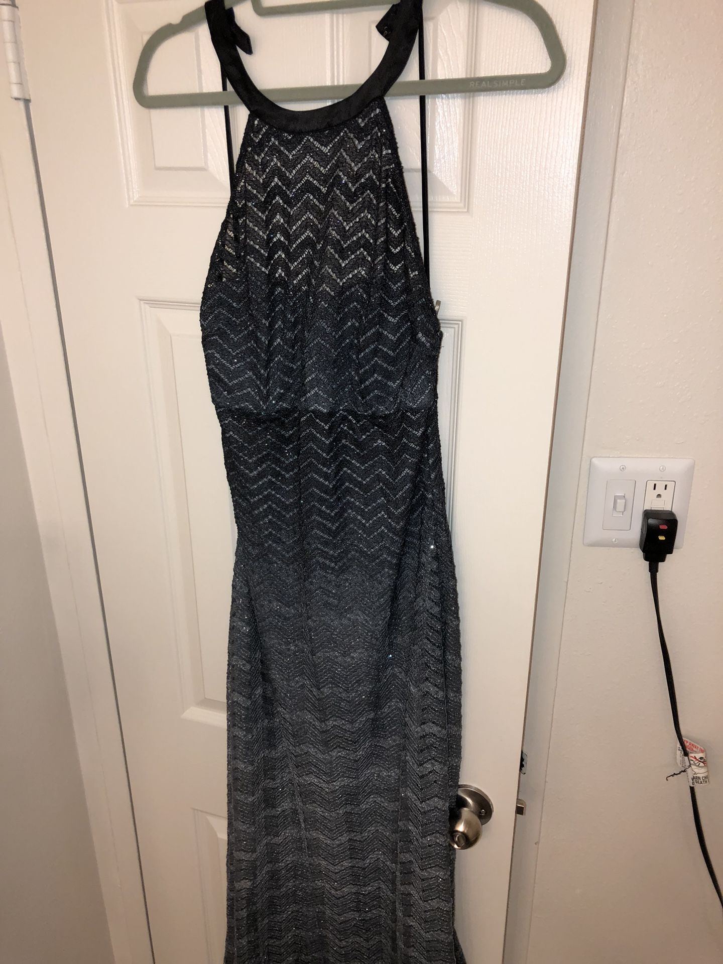 Black & silver ombré dress