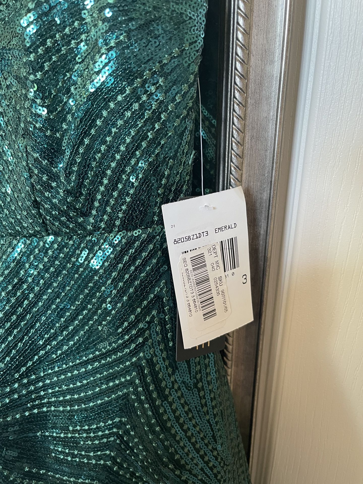 Gorgeous Emerald Sequin Dress