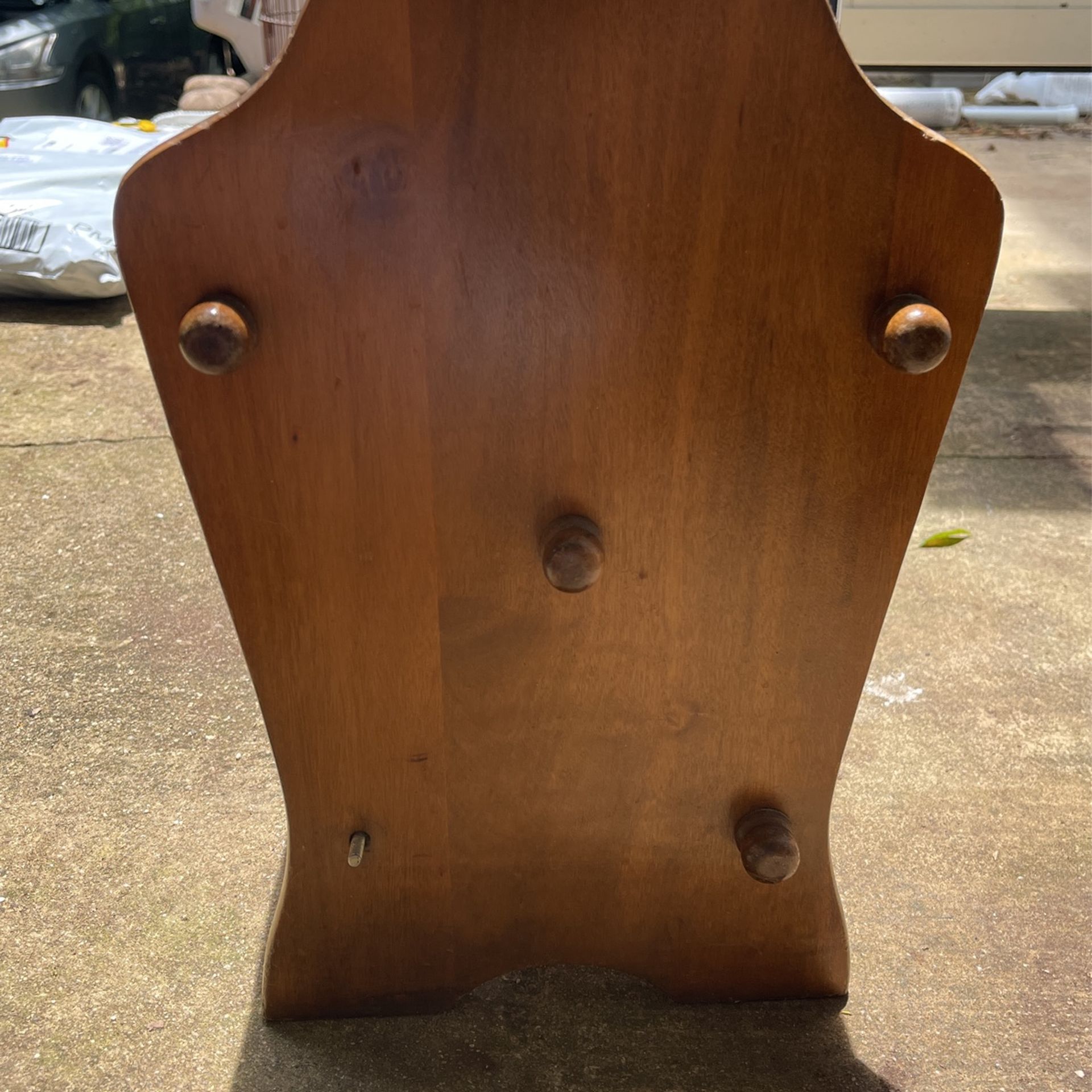 Vintage Wood Magazine Rack